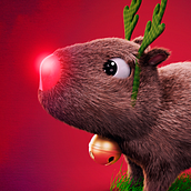 Rudolphincho. 3D Character Design, Design, 3D, 3D Design, 3D Animation, and Graphic Design project by Adrián Pastorizzo - 12.25.2023