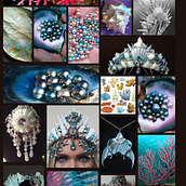 Techniques de création de bijoux en fil de fer : pièce centrale de grimoire sur le thème sirène . Accessor, Design, Arts, Crafts, Jewelr, and Design project by Virginie Brun - 12.25.2023