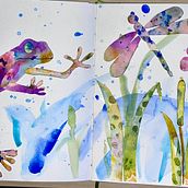 My project for course: Creative Watercolor Sketching for Beginners. Traditional illustration, Sketching, Creativit, Drawing, Watercolor Painting, and Sketchbook project by Juan Carlos - 12.25.2023