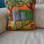 Il mio progetto del corso: Ricamo XL con ago magico. Un progetto di Ricamo, Interior Design, Punch needle e Textile Design di silviapunch3 - 26.12.2023