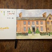 Mijn project van de cursus: Urban sketching: creëer expressieve stadslandschappen. Pintura, Esboçado, Desenho, Pintura em aquarela, Sketchbook e Ilustração com tinta projeto de Vicki - 26.12.2023
