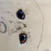 My project for course: Needle Felting: Paint Portraits with Wool. Arts, Crafts, Fiber Arts, Naturalistic Illustration, Needle Felting, and Textile Design project by ingridg - 12.27.2023