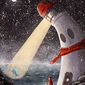 My project for course: Atmospheric Scenes in Procreate: Paint with Color and Light: The Friendly Lighthouse in Winter. Digital Illustration project by Stefan Vogels - 12.27.2023