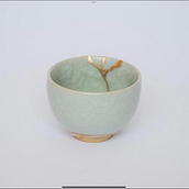 Mi proyecto del curso: Introducción al Kintsugi: restaura tu cerámica con oro. Un projet de Artisanat, Beaux Arts, Céramique , et DIY de marjaldelmoro - 27.12.2023