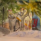 My project for course: Dreamy Watercolor Landscapes: Paint with Light. Painting, and Watercolor Painting project by Heidi McGuigan - 12.27.2023