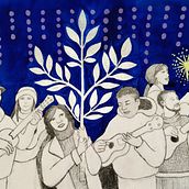 La rama, música de jaranas y comunidad. Un proyecto de Ilustración tradicional, Pintura, Dibujo, Dibujo artístico y Teoría del color de Irma Zamora - 26.12.2023