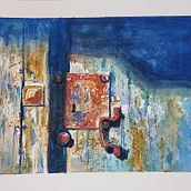 Abschlussprojekt: Aquarell Textur-Meisterkurs. Fine Arts, Painting, and Watercolor Painting project by Jens Meier - 12.28.2023