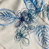 Mi proyecto del curso: Bordado con máquina de coser. Accessor, Design, Fashion Design, Embroider, Sewing, Fiber Arts, Botanical Illustration, and Textile Design project by Fer Barr - 12.26.2023
