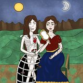 Illustrazioni ispirate alle opere di Frida Kahlo e di Garcia Lorca. Digital Illustration project by Giulia Davoli - 12.28.2023