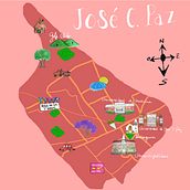 Mi proyecto del curso: Creación de mapas ilustrados: refleja la esencia de la ciudad. Een project van Traditionele illustratie,  Infographics,  Tekening, Digitale illustratie y  Digitaal schilderij van Micaela Vera - 27.12.2023
