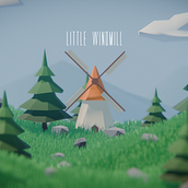 Little Windmill. 3D, and 3D Modeling project by edouard.caullet - 12.28.2023