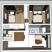 Mi proyecto del curso: Diseño de interiores de principio a fin  - Valeria Villegas. Un projet de Architecture d'intérieur, Design d'intérieur, Décoration d'intérieur, Design d'espace , et Architecture de Valeria Villegas - 28.12.2023