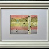 Mijn project van de cursus: Sfeervolle landschappen met aquarel Ein Projekt aus dem Bereich Bildende Künste, Malerei und Aquarellmalerei von Nathalie Van Den Berg - 29.12.2023