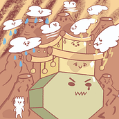 Mijn project van de cursus: Ontwerp kawaii-werelden waar mensen blij van worden. Een project van Ontwerp van personages, Digitale illustratie y Manga van tjinner - 29.12.2023