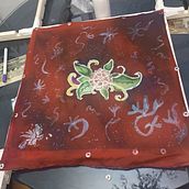 Mi proyecto del curso: Técnicas de pintura en seda Ein Projekt aus dem Bereich Malerei, Modedesign, DIY, Textilfärbung und Textildesign von Josefa Priego Magdaleno - 29.12.2023