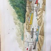 My project for course: Contemporary Watercolor Landscape Painting. Fine Arts, and Watercolor Painting project by zambiasmith - 12.30.2023