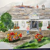 My project for course: Travel Sketches in Watercolor: Capture your Surroundings. Traditional illustration, Painting, Sketching, Drawing, Watercolor Painting, Architectural Illustration, and Sketchbook project by Sheryl Stiffler - 12.30.2023