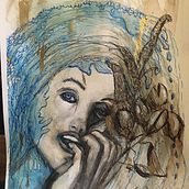 My project for course: Experimental Portraiture with Ink, Tea and Alcohol. Un proyecto de Bellas Artes, Pintura, Dibujo e Ilustración con tinta de lorned - 27.12.2023
