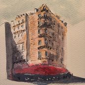 My project for course: Architectural Sketching with Watercolor and Ink. Un projet de Aquarelle et Illustration architecturale de Simone Rossignoli - 30.12.2023
