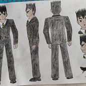 Mi proyecto del curso: Dibujo de personajes manga desde cero. Un progetto di Illustrazione tradizionale, Character design, Fumetto, Disegno a matita, Disegno e Manga di Jodie Rey Romero - 29.12.2023
