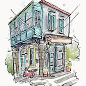 Mi proyecto del curso: Dibujo arquitectónico expresivo con marcadores de colores. Sketching, Drawing, Architectural Illustration, Sketchbook & Ink Illustration project by Juano Lucarelli - 12.30.2023