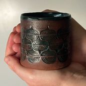 My project for course: Stamp Making for Textured Pottery. Arts, Crafts, Fine Arts, Decoration, Ceramics, and DIY project by conniesphaere - 12.31.2023
