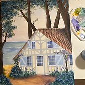 My project for course: Painting Atmospheric Landscapes with Gouache. Traditional illustration, Painting, and Gouache Painting project by loly_d - 12.31.2023