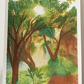 Mi proyecto del curso: Paisajes de ensueño con acuarela: plasma la luz. Painting, and Watercolor Painting project by evytza21 - 12.28.2023