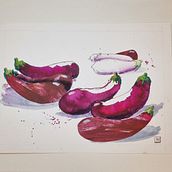 Mein Abschlussprojekt für den Kurs: Natur-Illustration: Eine kreative Erkundungsreise. Traditional illustration, Painting, Drawing, Watercolor Painting, Ink Illustration, and Naturalistic Illustration project by Nina - 01.01.2024