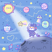 My project for course: Designing Kawaii Worlds: Spread Joy Through Illustration. Design de personagens, Ilustração digital, e Mangá projeto de szandraaniko_toth - 01.01.2024