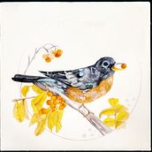 My project for course: Watercolor with Filigree and Metallic Details. Traditional illustration, Painting, Watercolor Painting, Botanical Illustration, Naturalistic Illustration, and Decorative Painting project by katharina_rutkowski - 01.01.2024