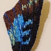 My project for course: Stumpwork Embroidery: Create 3D Ornaments . Un progetto di Design di gioielli, Ricamo e Textile Design di S. Barton - 01.01.2024