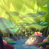 My project for course: Atmospheric Scenes in Procreate: Paint with Color and Light Ein Projekt aus dem Bereich Digitale Illustration von nagehanguneser - 02.01.2024