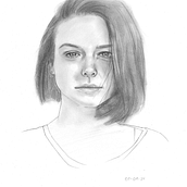 Mi proyecto del curso: Retratos realistas a lápiz: luz, sombra y proporción. Traditional illustration, Fine Arts, Sketching, Pencil Drawing, Drawing, Portrait Drawing, Realistic Drawing, Artistic Drawing, and Figure Drawing project by Camila Rubilar - 01.01.2024