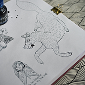 My results from "Illustration Techniques to Unlock your Creativity". Design, Ilustração tradicional, Artes plásticas, Pintura, Criatividade, Criatividade para crianças, e Sketchbook projeto de Lena - 02.01.2024