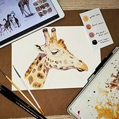 My project for course: Watercolor Illustration: Painting Realistic Wildlife. Een project van  Beeldende kunst, Schilderij, Aquarelschilderen y Naturalistische illustratie van Vanessa McMahon - 01.01.2024