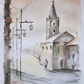 Il mio progetto del corso: Pittura suggestiva ad acquerello: crea illustrazioni avvincenti. Fine Arts, Painting, and Watercolor Painting project by Davide - 01.02.2024