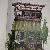 Mi proyecto del curso: Dibujo arquitectónico expresivo con marcadores de colores Ein Projekt aus dem Bereich Skizzenentwurf, Zeichnung, Architektonische Illustration, Sketchbook und Illustration mit Tinte von visualguil7 - 03.01.2024