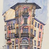 Sketches from the Mediterranean, Summer 2023. Architecture, Sketching, Drawing, and Watercolor Painting project by Terry Collins - 01.03.2024