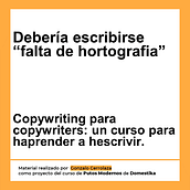Mi proyecto del curso: Copywriting para copywriters. Advertising, Cop, writing, Stor, telling, and Communication project by Gonzalo - 01.03.2024