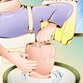 therapy art and Cultura Inquieta competition. Un progetto di Illustrazione digitale di Esteban Plazibat - 01.10.2023