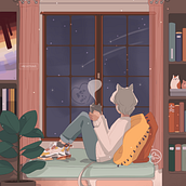 Ilustración de fondos. Digital Illustration, Children's Illustration, and Editorial Illustration project by Paula Berrocal - 01.03.2024