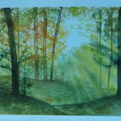 Mon projet du cours : Paysages oniriques à l'aquarelle : capturez la lumière . Lukisan Cat Air proyek oleh christwahl - 01.03.2024