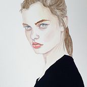 My project for course: Watercolor Portrait from a Photo. Traditional illustration, Watercolor Painting, and Portrait Drawing project by Jane Harrison - 01.03.2024