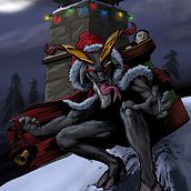 Krampus Illustration. Character Design, Comic, and Digital Illustration project by Scott Newman - 12.18.2023