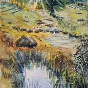 My project for course: Natural Landscapes in Watercolor. Fine Arts, Painting, and Watercolor Painting project by William Watson - 01.03.2024