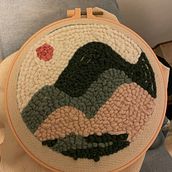 Il mio progetto del corso: Introduzione al ricamo con ago magico. Un progetto di Ricamo, Punch needle e Textile Design di ellisse_88 - 03.01.2024