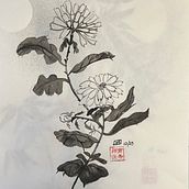 My project for course: Introduction to Sumi-e Painting Ein Projekt aus dem Bereich Traditionelle Illustration, Bildende Künste, Malerei, Zeichnung und Illustration mit Tinte von Nancy Bond - 03.01.2024