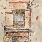 House sketch. Sketchbook project by alessandro_leoni - 01.04.2024