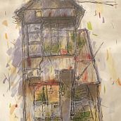 House sketch. Sketchbook project by alessandro_leoni - 01.04.2024